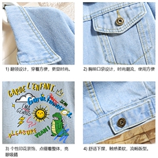 牛仔夹克男大码牛仔外套男茄克NJ77219-P60加绒款-P75，男装夹克，电商A040A