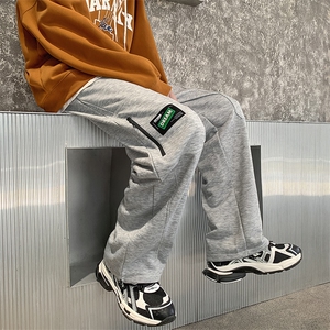 22秋 新款宽松港风运动束脚百搭情侣长裤 B266-X830-P60图片