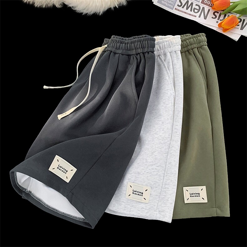 K2533-华棉花灰色卫裤短裤，男装休闲裤，星座1103-4（原1114）