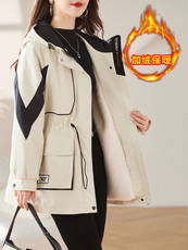 现货！棉衣女2025年冬季新款加绒加厚棉服外套，女装棉衣/棉服，慕咨