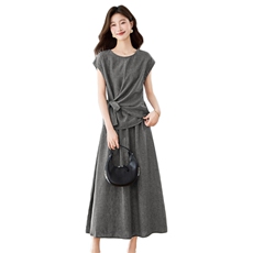 小香风套装裙2025夏季新款清冷松弛感大方得体气质亚麻一整套穿搭，女装套装/套裙，江南富贵女