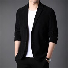 西服中年秋装新款商务休闲男装薄款宽松上衣士纯色免烫男士外套，男装西服，电商B212（原钱塘6029）