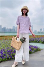 纯苎小衫裤子 时尚风巜川哲4028 风淑女风休闲风，其它，川哲