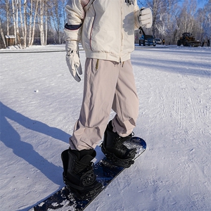 A408-K20066JR（加绒）-P70-X98-S-2XL 日系休闲加绒加厚滑雪裤图片