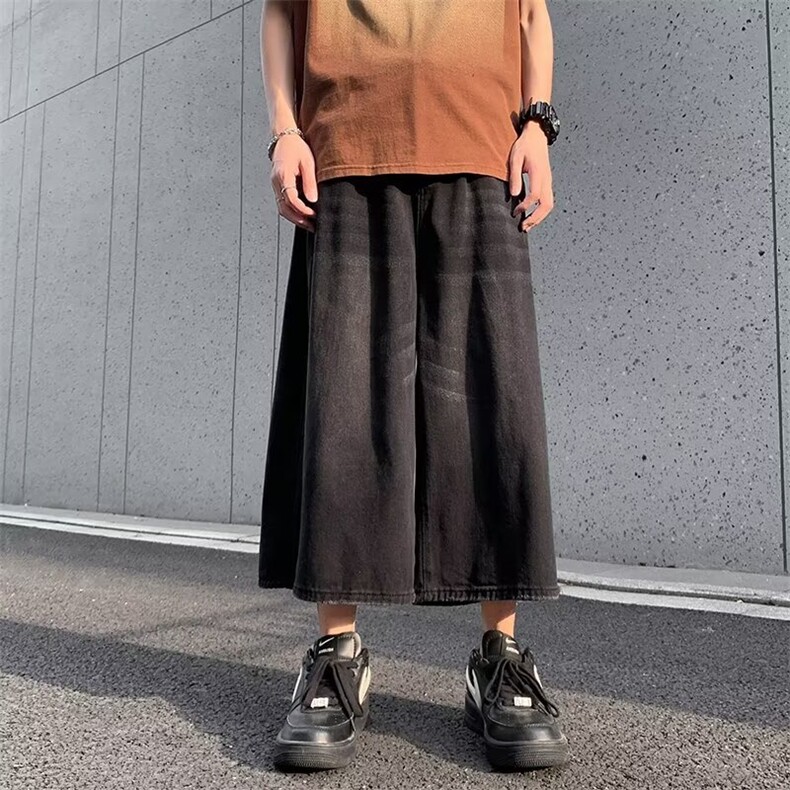 复古牛仔裤男春秋款直筒宽松大码裤子美式高街阔腿休闲裤5157P40,男装牛仔裤,星座410-2
