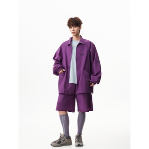 8XL-M 特大码冰丝防晒服短裤套装男户外防晒衣运动外套潮TZ102P65图片