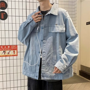 牛仔外套男春秋韩版潮流潮牌夹克男休闲百搭秋季青少年学生上衣服图片