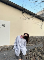 现货新款拼色衬衫，女装衬衫，QIANCHEN 谦晨(1F)