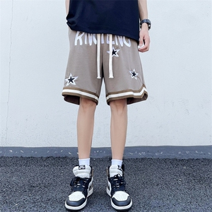 美式短裤男夏季高街潮牌痞帅篮球运动裤休闲宽松五分裤DK0694-P36图片