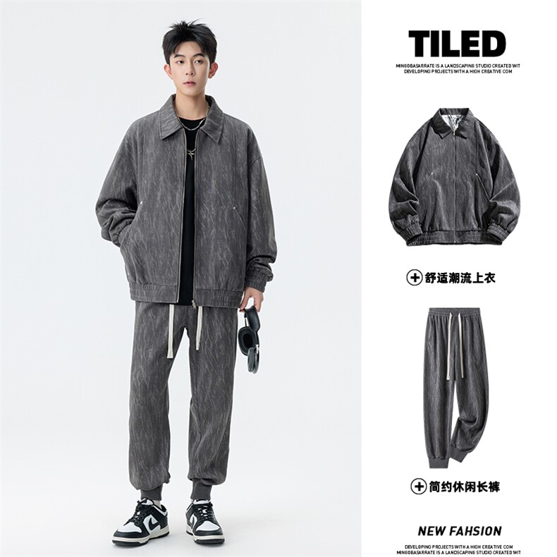 38575-P115大码控218秋季美式大码休闲套装,男装休闲套装,星座209