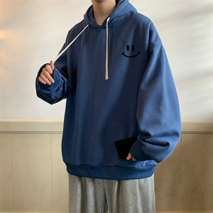 纯棉连帽卫衣男大码运动帽衫宽松薄WY2204-P35 加绒款-P40图片