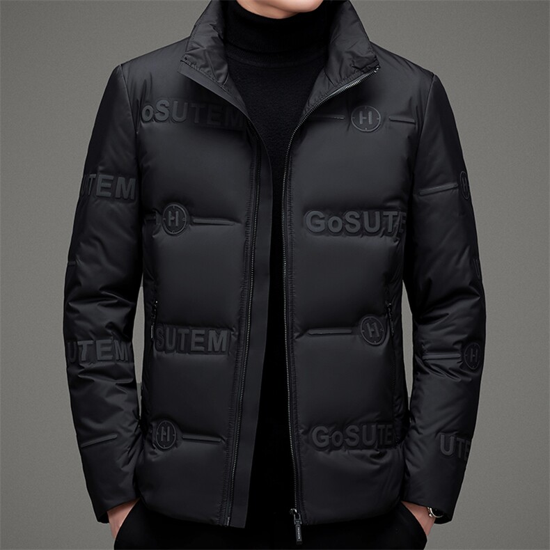 冬季新款羽绒服中年男士冬装时尚休闲立领保暖外套MSNA20630-P265,男装羽绒服,电商B212（原钱塘6029）