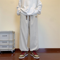 裤子男夏季潮流宽松阔腿裤运动休闲长裤K0793-P30，男装休闲裤，星座308B-1