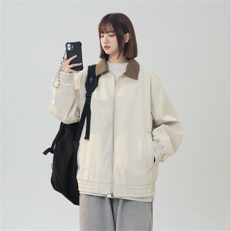 2025春休闲痞帅工装翻领夹克潮流外套得物二开XZ301b-2-JK2585P78,男装夹克,星座301B-2（原A443-1）