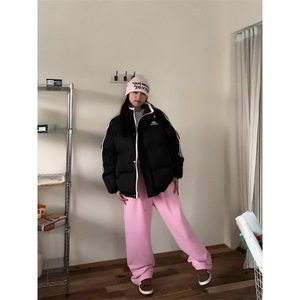 1506-1/M80661/P69橘子树在哪儿韩系三杠拼色棉服外套男女同款图片