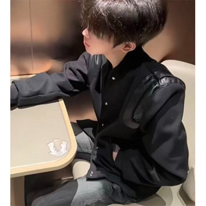 撞色棒球服外套女春秋2025年新款韩版休闲百搭复古夹克J8035