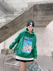 假两件套加绒卫衣均码，女装卫衣/绒衫，留缘