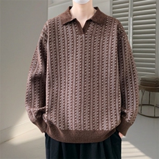 时尚百搭毛衣保暖男春秋美式潮牌宽松休闲针织衫BX728-P63，男装针织衫/毛衣，星座1105-3