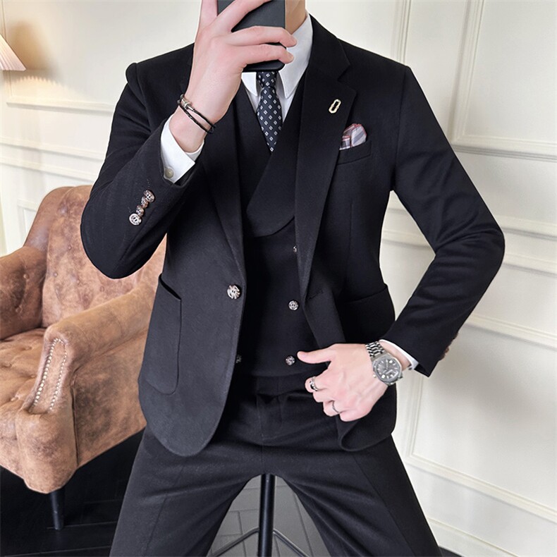 2026秋季新西装套装修身休闲商务三件套西服男士礼服KTZ1824-P325,男装西服套装,星座1105-3