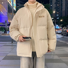 ！2024冬季新款男士立领棉衣百搭印花情侣棉服外套MY312特P55，男装棉衣，电商B220