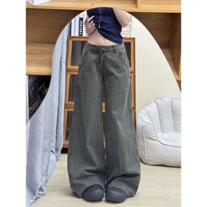 美式复古阔腿牛仔裤ZK0441-P45图片