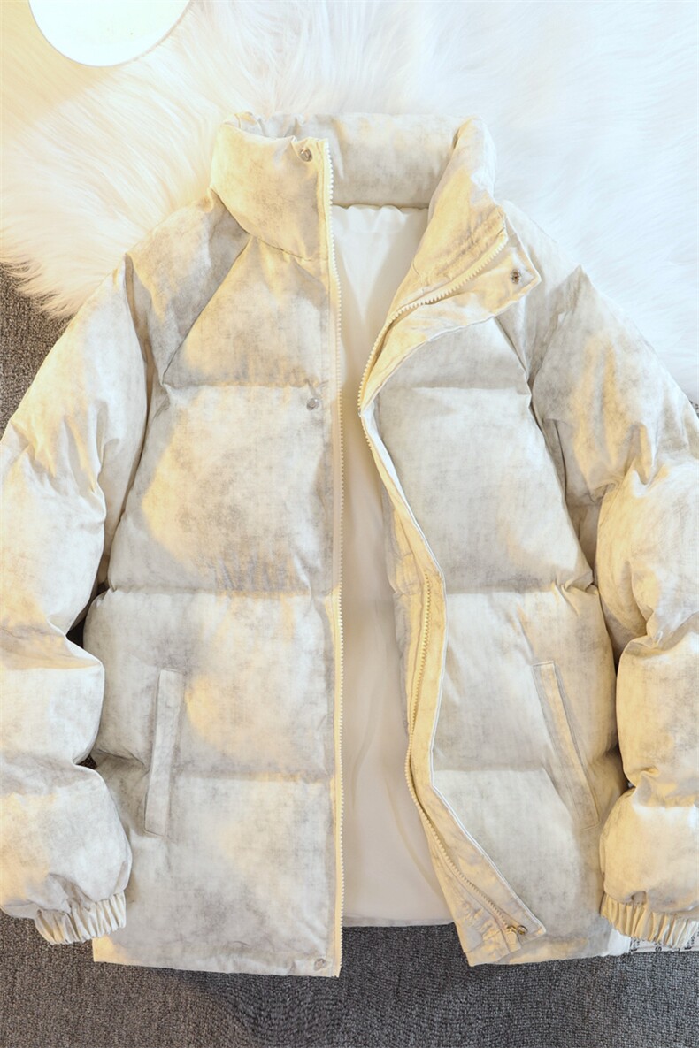 2025港风平铺新款立领面包服保暖防风棉衣外套男女同款XY2523-P60,男装棉衣,星座717