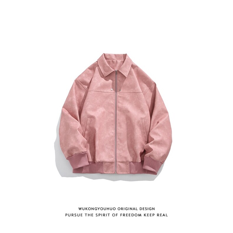 美式潮牌PU皮夹克男春复古cleanfit皮衣外套高街痞上衣W6825-P60，男装夹克，星座412-3