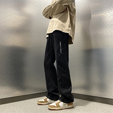 美式高街vibe风直筒长裤欧美痞帅男hiphop复古水洗牛仔裤，男装牛仔裤，星座301D-4(原星座1004-4）