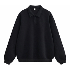 抖音得物高品质二开26春装美式高街结构设计POLO翻领卫衣外套W77，男装Polo衫，电商A486