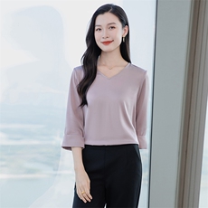 重磅真丝衬衫女2026新款夏季高端气质小衫真丝五分半袖上衣，女装衬衫，阿舍尔精品