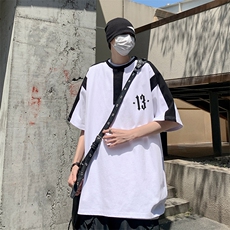 B239-1266-P38夏季圆领数字印花重磅短袖T恤男撞色体恤上衣半袖，男装T恤，星座514-2(原B239)