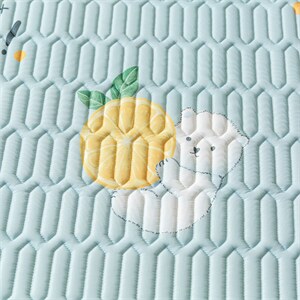 2024新款凉感丝乳胶凉席 快乐柠檬-蓝图片