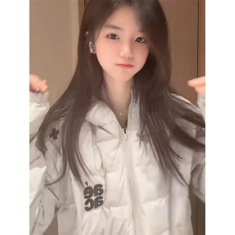 美式刺绣内胆外套男女棉服情侣连帽冬季,男装棉衣,星座506A