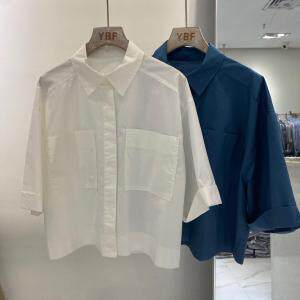 夏季新款Polo短款衬衣，女装，不凡