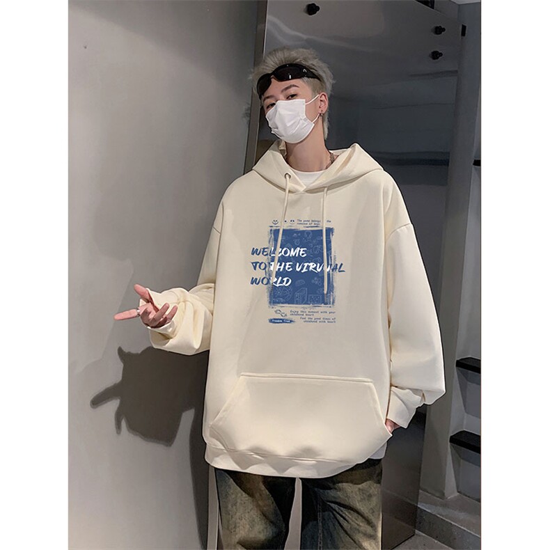潮牌新款字母印花wlcm-4526仿棉连帽特批35控59,男装卫衣,星座605(原A050)