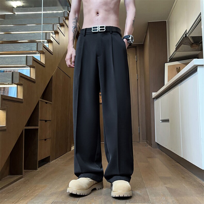 主推男士冰丝休闲直筒简洁长裤CK0818,男装休闲裤,星座1107-1