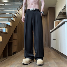 主推男士冰丝休闲直筒简洁长裤CK0818，男装休闲裤，星座1107-1