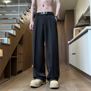 主推男士冰丝休闲直筒简洁长裤CK0818图片