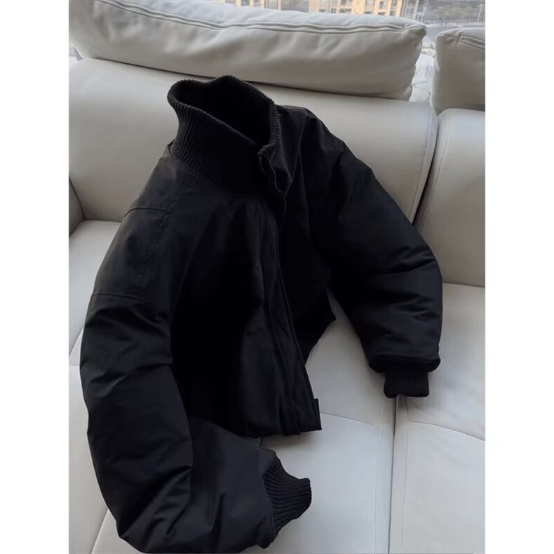 冬季新款廓形立领夹克棉服外套夹棉棒球领棉衣-MF618-网络图，男装夹克，星座1002-2
