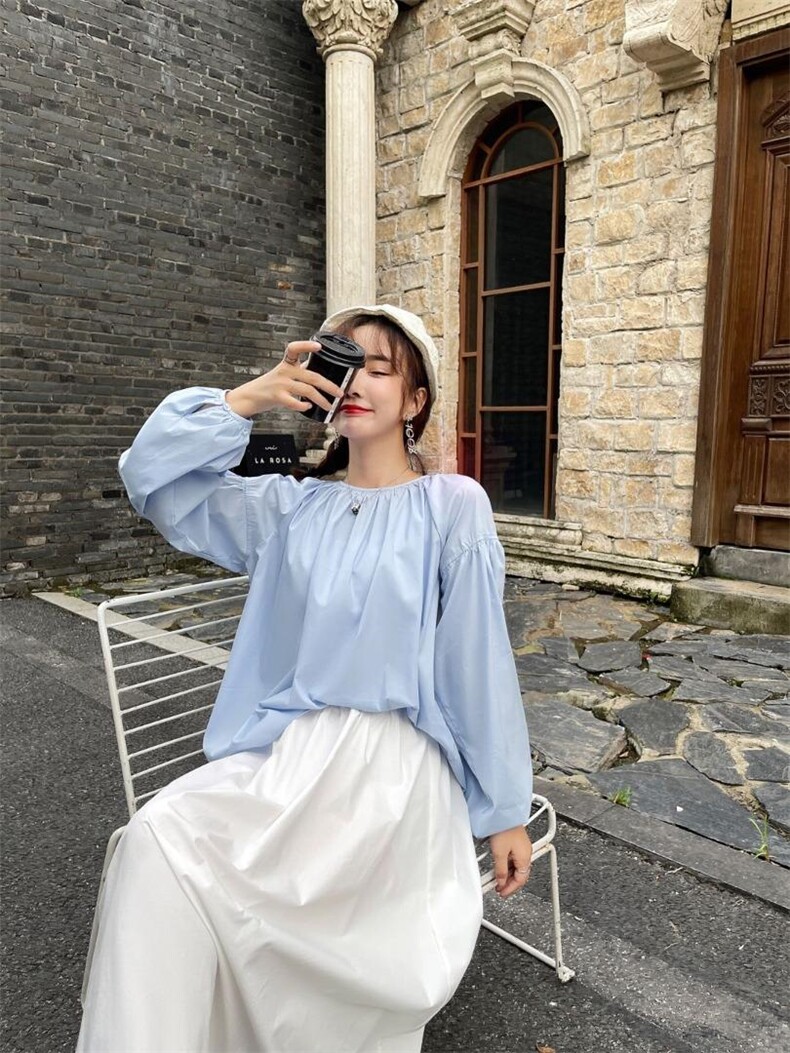 圆领宽松小衫，其它，Balance Studio