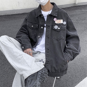 牛仔外套男韩版潮流美式高街秋季2024新款ins宽松夹克W5694-P60图片