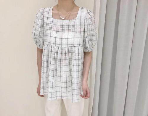 格子上衣，女装，EVE