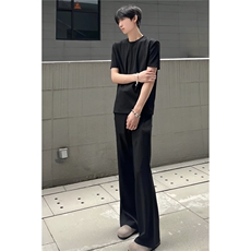 光版垫肩短袖重磅纯棉T恤衫T2430-特P23裤子XK175-P35网图，男装T恤，星座1213