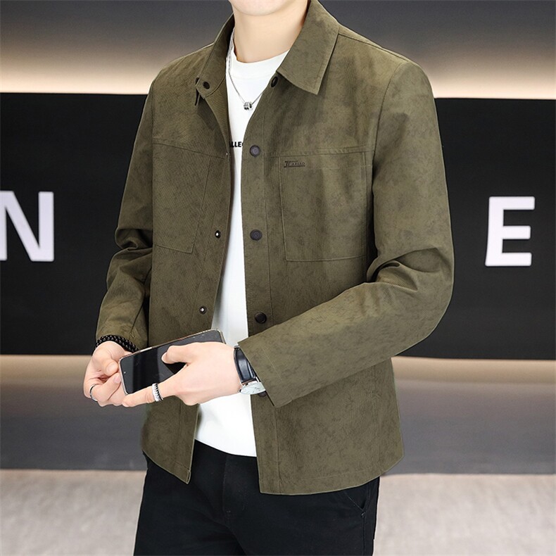 店主风夹克外套男春秋休闲百搭时尚翻领男士夹克上衣N7958-P90,男装夹克,星座310B-3
