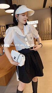 海军风天丝上衣,女装,玫丽梦