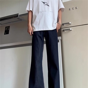 高腰慵懒阔腿牛仔裤2025新款显高显瘦宽松小个子拖地长裤子图片