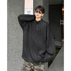 B434P58秋冬男装休闲毛衣圆领上衣慵懒风打底衫纯色百搭，男装针织衫/毛衣，星座512-6