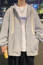 港风重磅开衫连帽卫衣男潮流百搭上衣夹克外套Y6506P68，男装夹克，星座1204-3