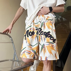 沙滩休闲短裤男士韩版潮印花百搭夏季2024新款ins五分裤K5294-P26，男装牛仔裤，星座412-3