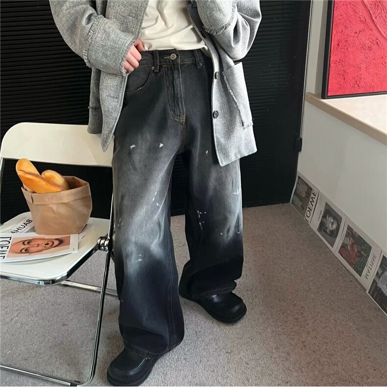 【有货】DYK8022-特批48高质量美式街头潮牌痞帅垂感直筒牛仔裤男,男装牛仔裤,星座603-2